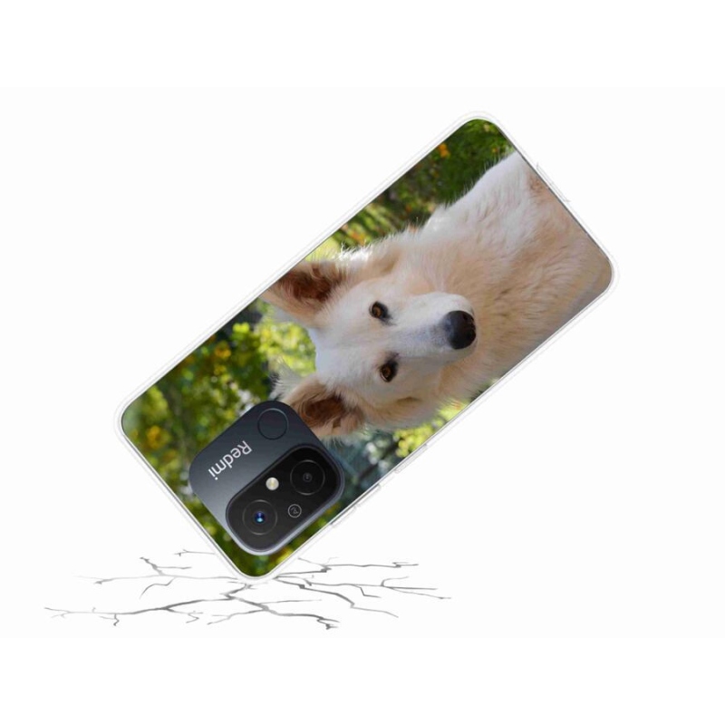 Gél borítás mmCase a Xiaomi Redmi 12C-hez - fehér Svájci pásztor 1