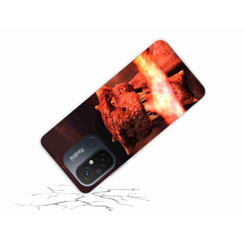 Gél borítás mmCase a Xiaomi Redmi 12C-hez - sárkány