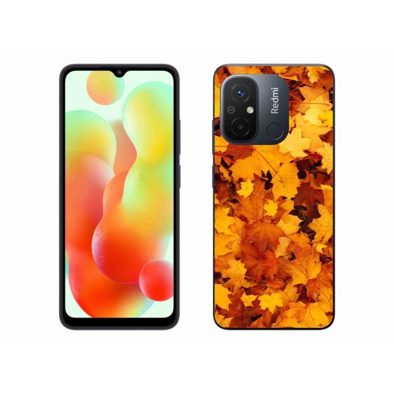 Gél borítás mmCase a Xiaomi Redmi 12C-hez - juharlevelek