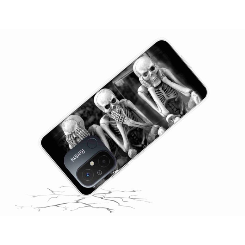 Gél borítás mmCase a Xiaomi Redmi 12C-hez - csontvázak
