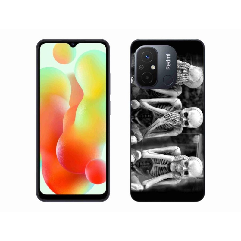 Gél borítás mmCase a Xiaomi Redmi 12C-hez - csontvázak