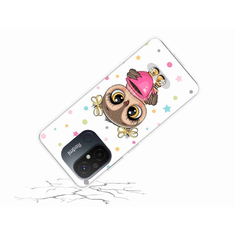 Gél borítás mmCase a Xiaomi Redmi 12C-hez - rajzfilm bagoly