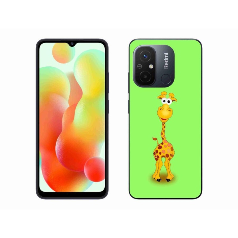 Gél borítás mmCase a Xiaomi Redmi 12C-hez - rajzfilm zsiráf