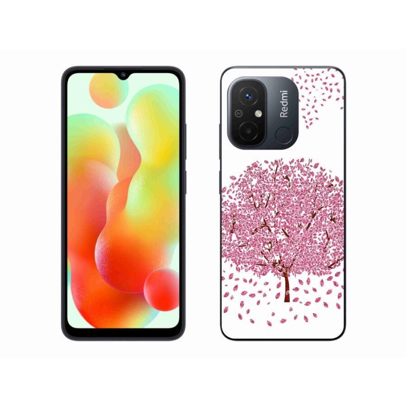 Gél borítás mmCase a Xiaomi Redmi 12C-hez - rajzfilmfa levelekkel