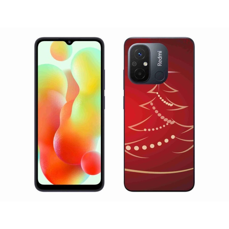 Gél borítás mmCase a Xiaomi Redmi 12C-hez - karácsonyfa karikatúra