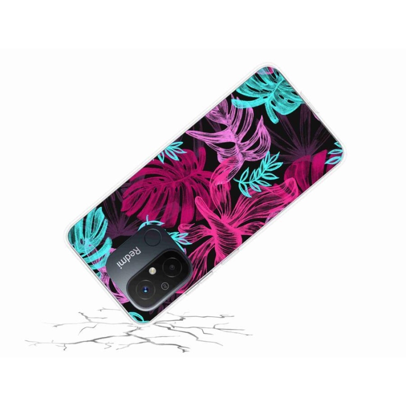 Gél borítás mmCase a Xiaomi Redmi 12C-hez - virágok 1
