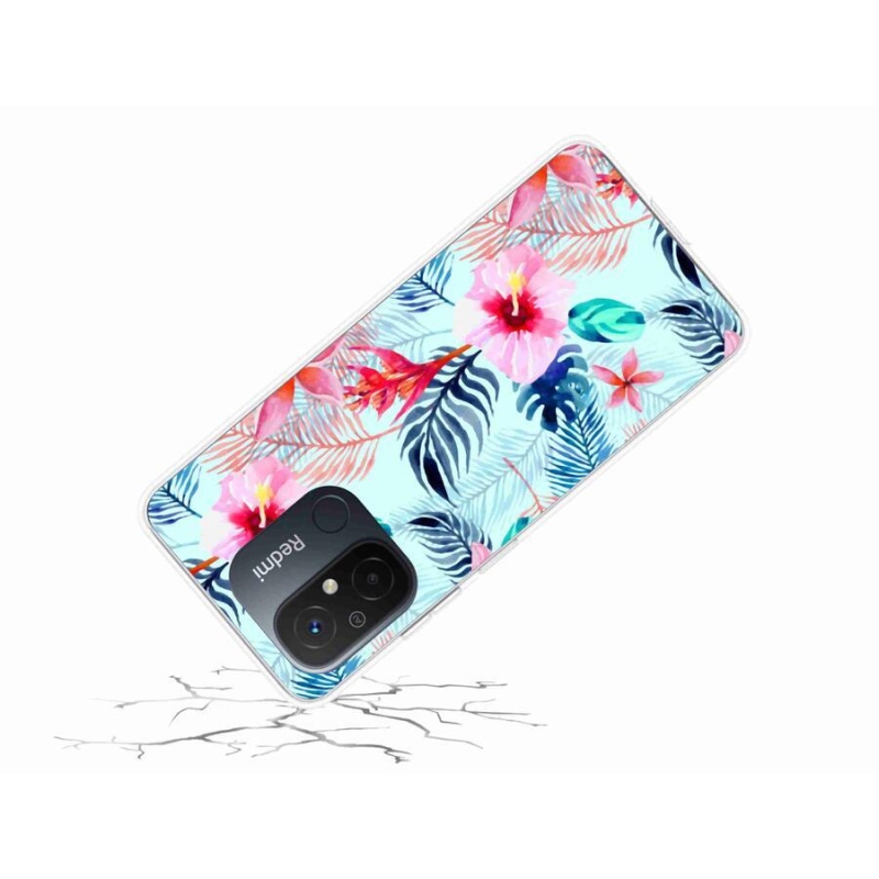 Gél borítás mmCase a Xiaomi Redmi 12C-hez - virágok
