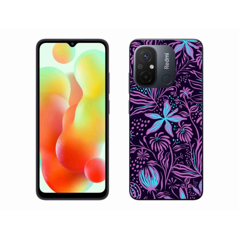 Gél borító mmCase a Xiaomi Redmi 12C-hez - virágok 2