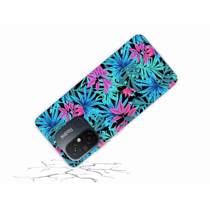 Gél borító mmCase a Xiaomi Redmi 12C-hez - virágok 3