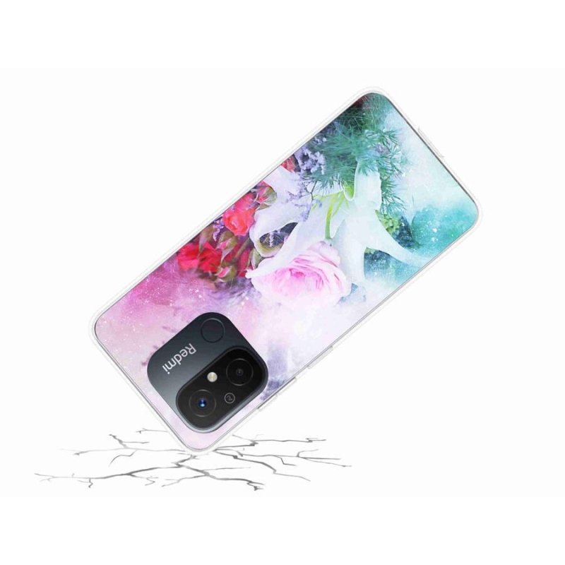 Gél borítás mmCase a Xiaomi Redmi 12C-hez - virágok 4