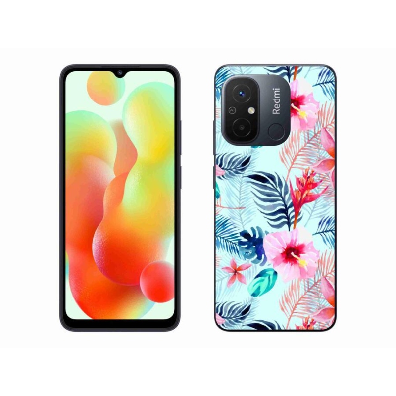 Gél borítás mmCase a Xiaomi Redmi 12C-hez - virágok