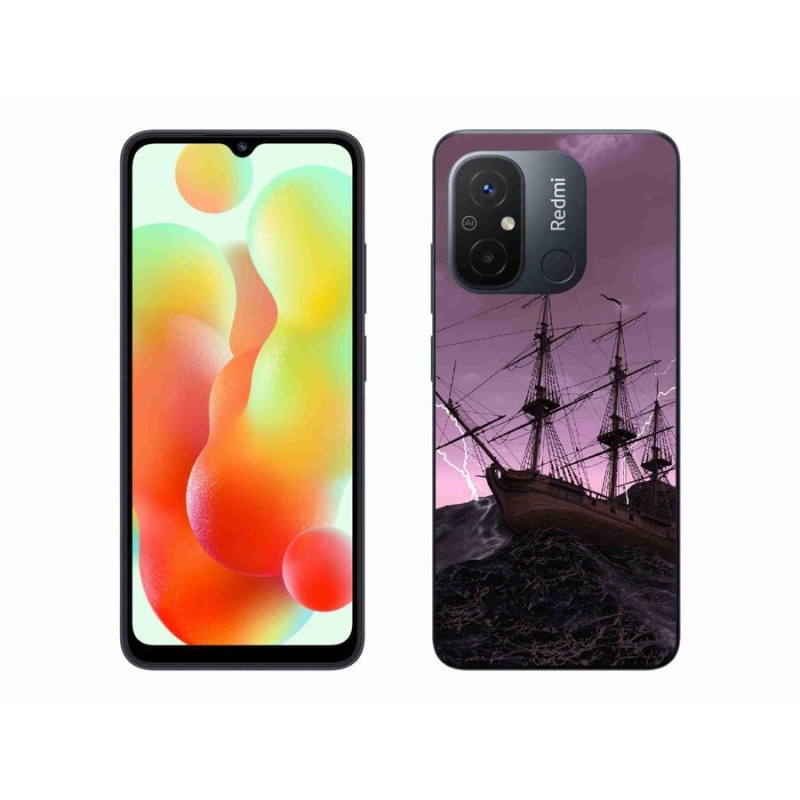 Gél borítás mmCase a Xiaomi Redmi 12C-hez - hajó a viharban