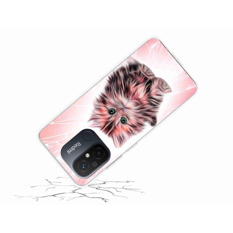 Gél borítás mmCase a Xiaomi Redmi 12C-hez - aranyos cica