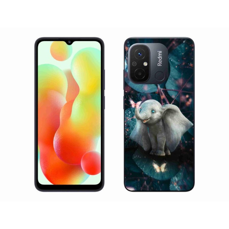 Gél borítás mmCase a Xiaomi Redmi 12C-hez - aranyos elefánt