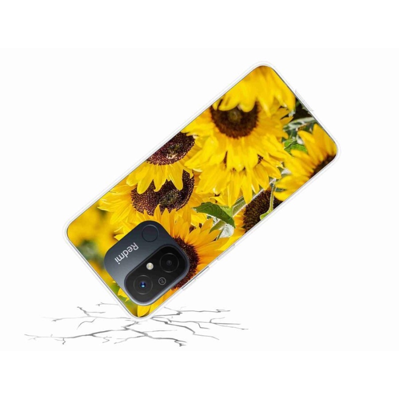 Gél borítás mmCase a Xiaomi Redmi 12C-hez - Napraforgó