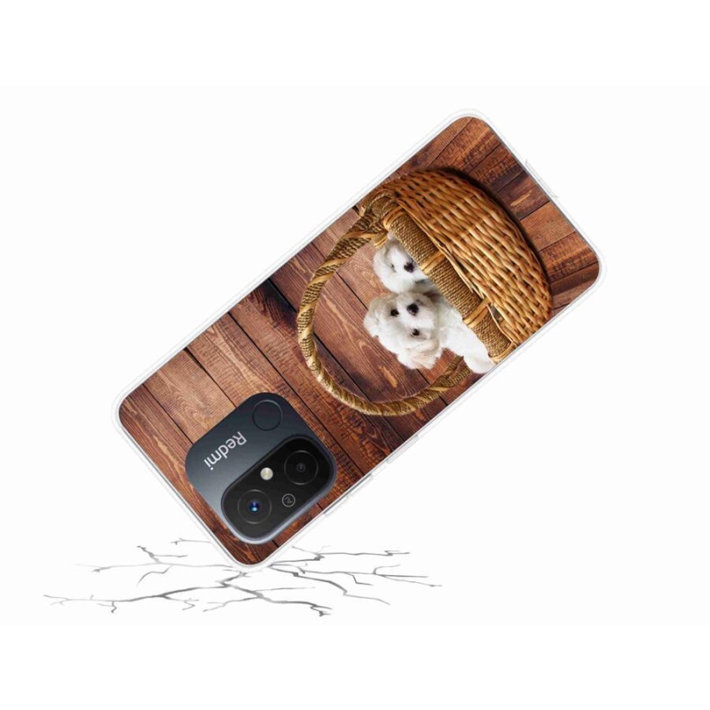 Gél borítás mmCase a Xiaomi Redmi 12C-hez - kölyökkutyák