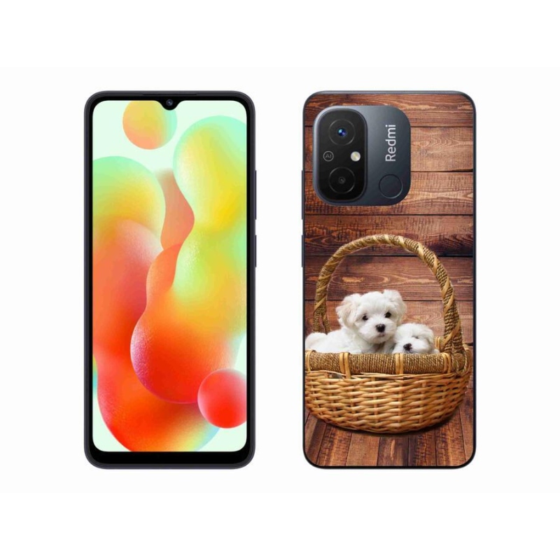 Gél borítás mmCase a Xiaomi Redmi 12C-hez - kölyökkutyák