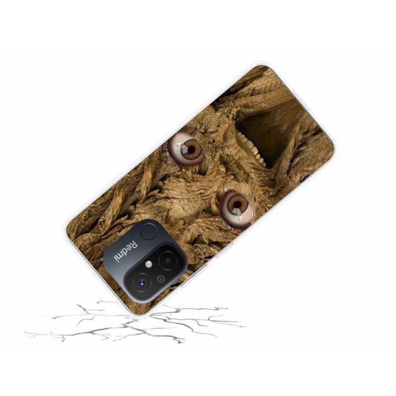 Gél borítás mmCase a Xiaomi Redmi 12C-hez - vidám fa szemekkel