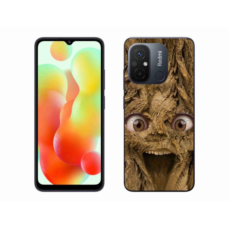 Gél borítás mmCase a Xiaomi Redmi 12C-hez - vidám fa szemekkel