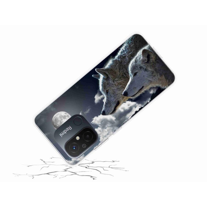 Gél borítás mmCase a Xiaomi Redmi 12C-hez - farkasok