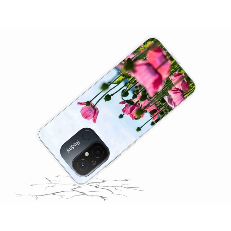 Gél borító mmCase a Xiaomi Redmi 12C-hez - mákos