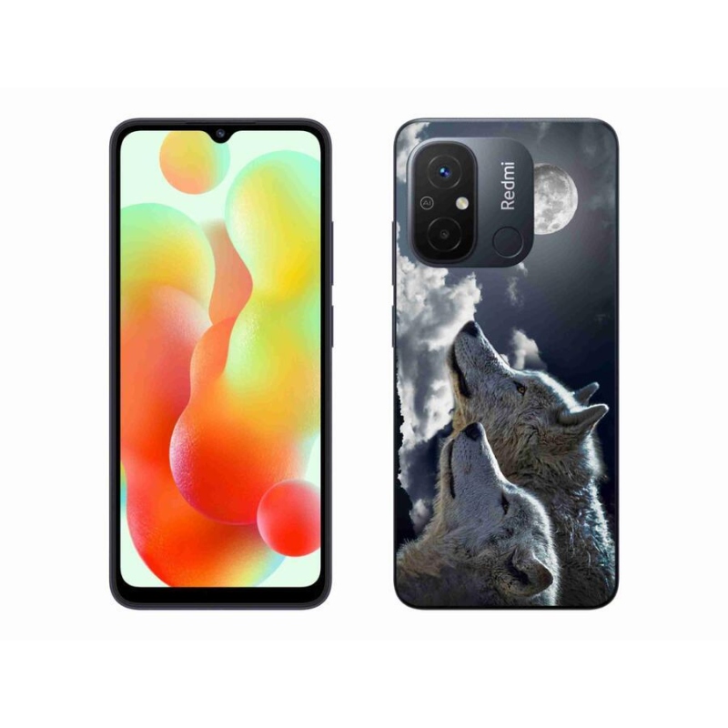 Gél borítás mmCase a Xiaomi Redmi 12C-hez - farkasok