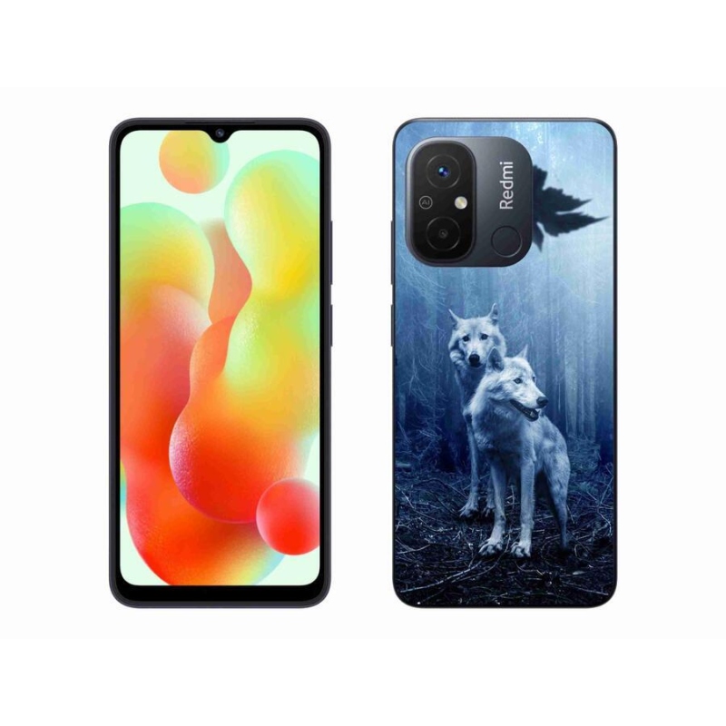 Gél borítás mmCase a Xiaomi Redmi 12C-hez - farkasok az erdőben