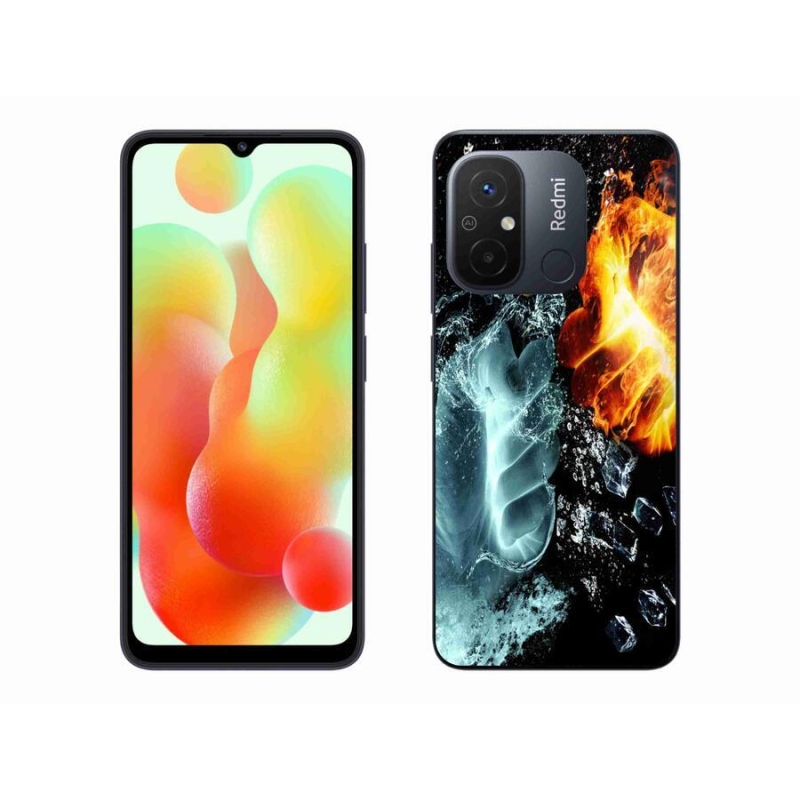 Gél borítás mmCase a Xiaomi Redmi 12C-hez - víz és tűz