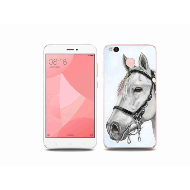 Gél borítás mmCase a Xiaomi Redmi 4X-hez - fehér ló 1