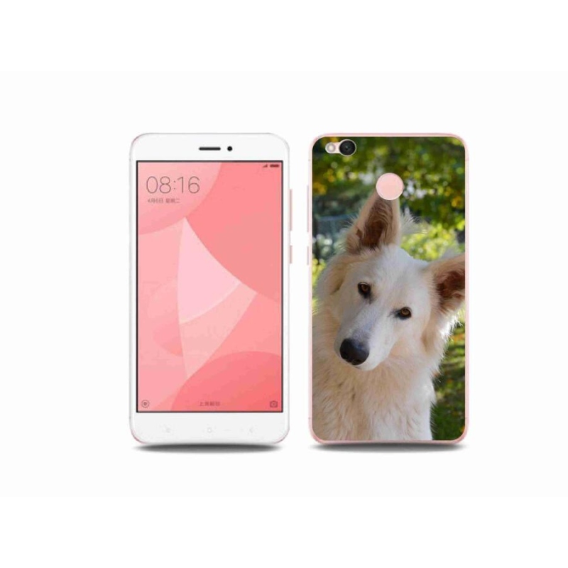 Gél borítás mmCase a Xiaomi Redmi 4X-hez - fehér svájci juhász 1