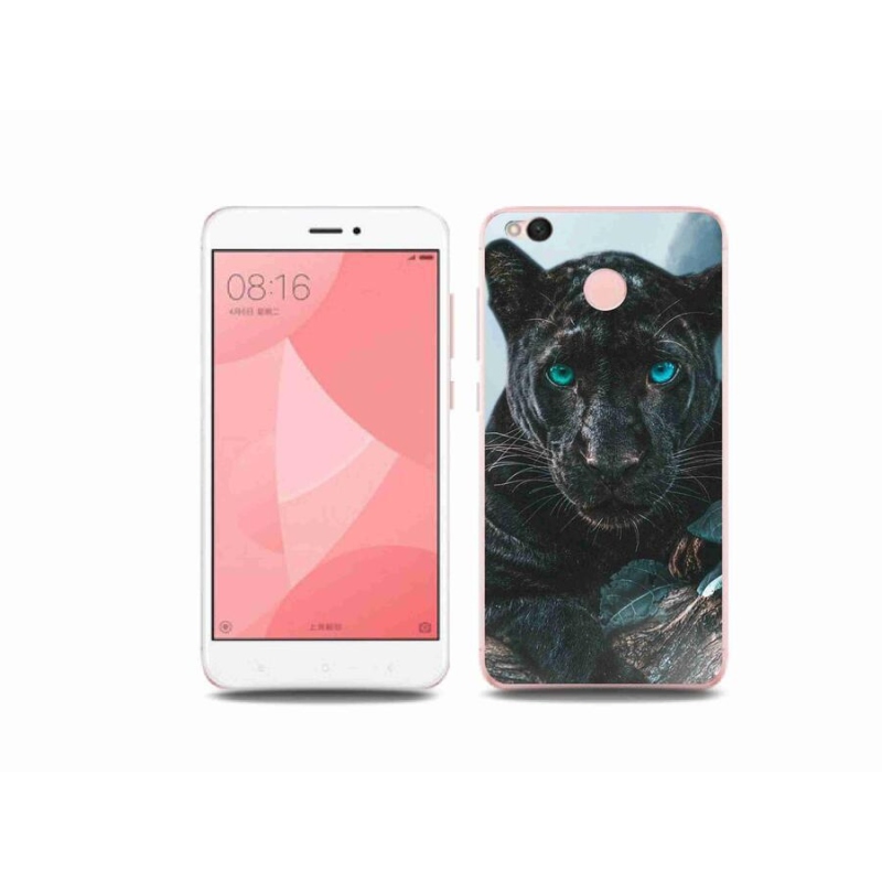 Gél borítás mmCase a Xiaomi Redmi 4X-hez - fekete párduc