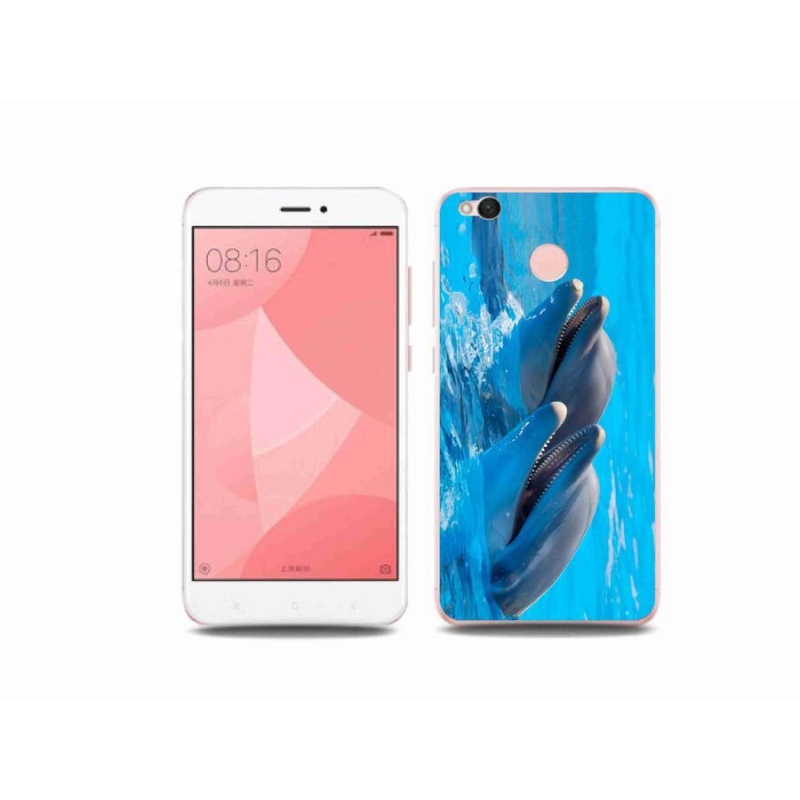Gél borítás mmCase a Xiaomi Redmi 4X-hez - delfinek