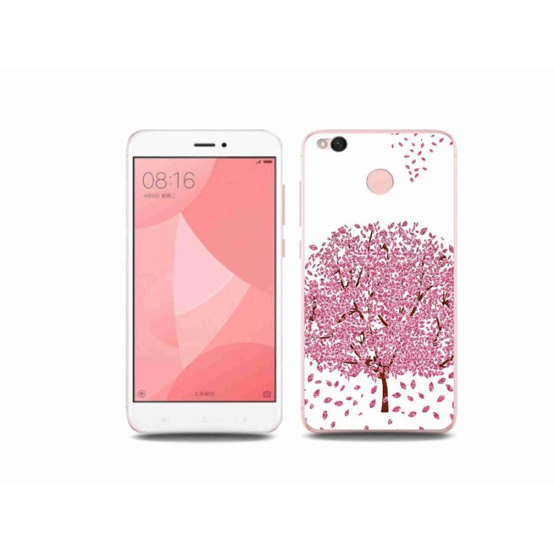 Gél borító mmCase a Xiaomi Redmi 4X-hez - rajzfilmfa levelekkel