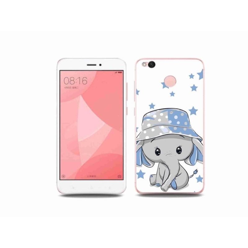 Gél borítás mmCase a Xiaomi Redmi 4X készülékhez - kék elefánt