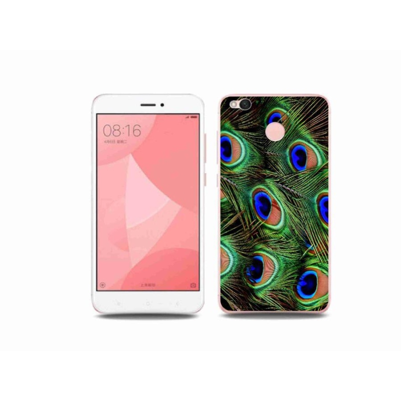 Gél borítás mmCase a Xiaomi Redmi 4X készülékhez - pávatoll