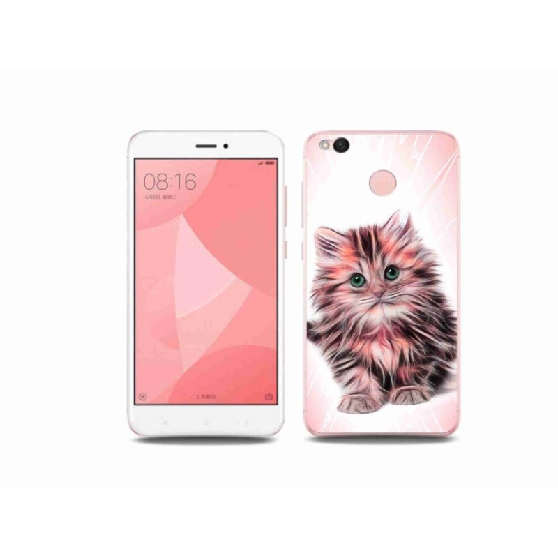 Gél borító mmCase a Xiaomi Redmi 4X-hez - aranyos cica