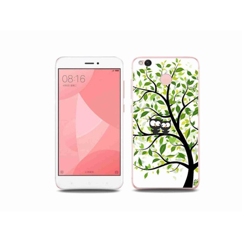 Gél borító mmCase a Xiaomi Redmi 4X-hez - baglyok a fán