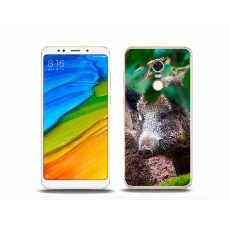 Gél borítás mmCase a Xiaomi Redmi 5 Plus számára - vaddisznó