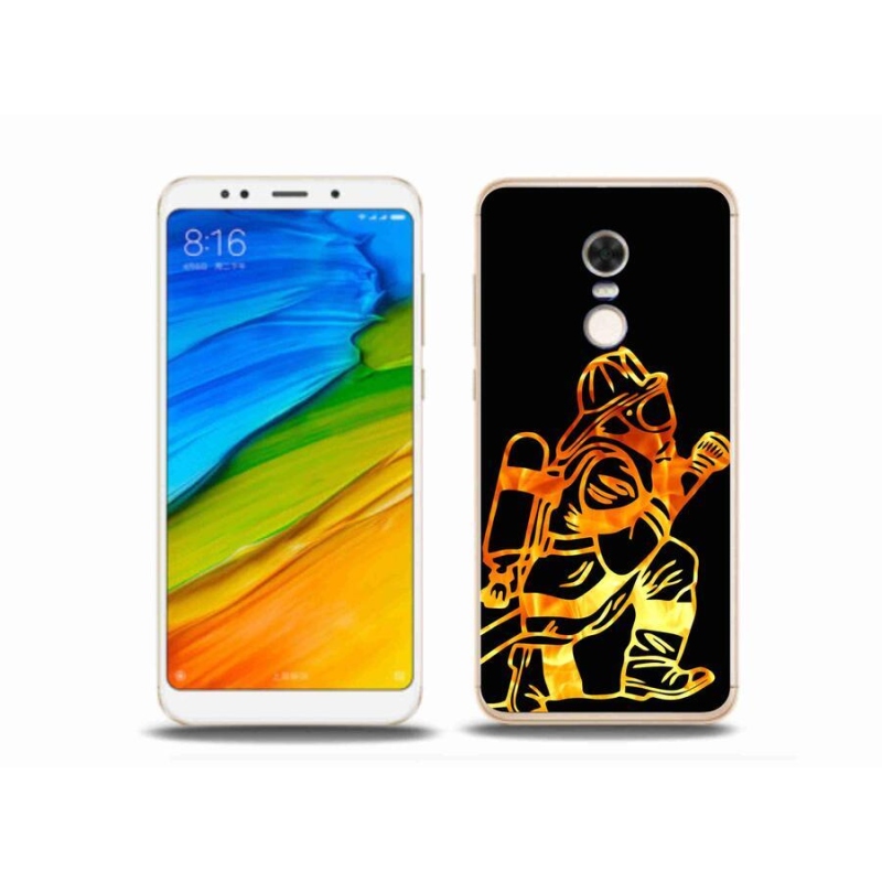 Gél borítás mmCase a Xiaomi Redmi 5 Plus számára - tűzoltó 1