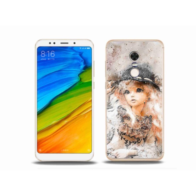 Gél borítás mmCase a Xiaomi Redmi 5 Plus számára - lány kalapban