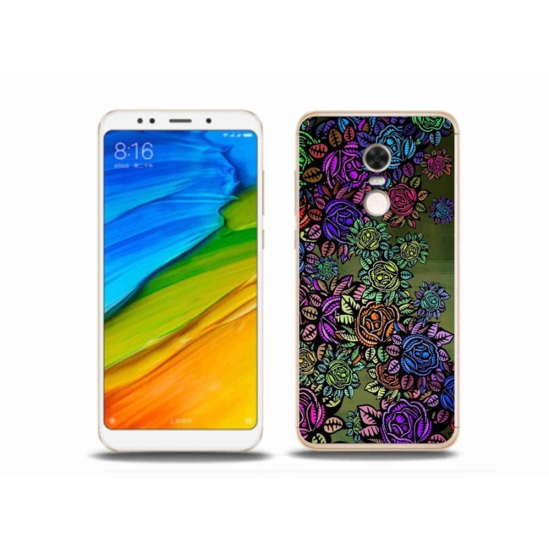 Gél borítás mmCase a Xiaomi Redmi 5 Plus számára - virágok 6
