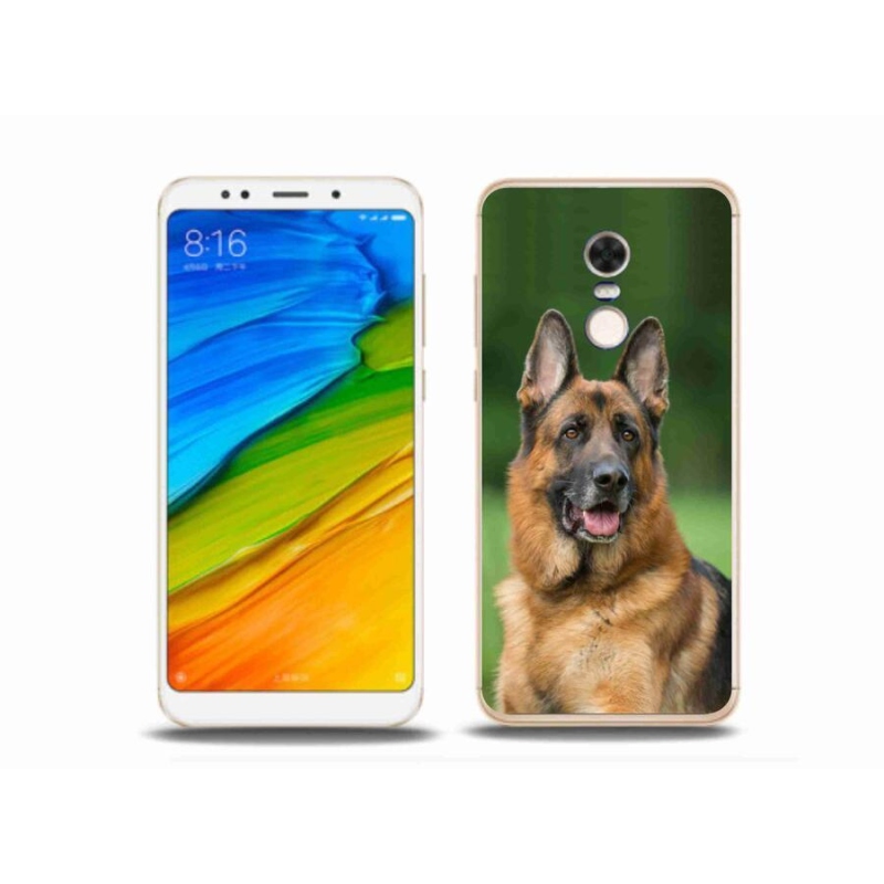 Gél borítás mmCase a Xiaomi Redmi 5 Plus számára - Német juhászkutya