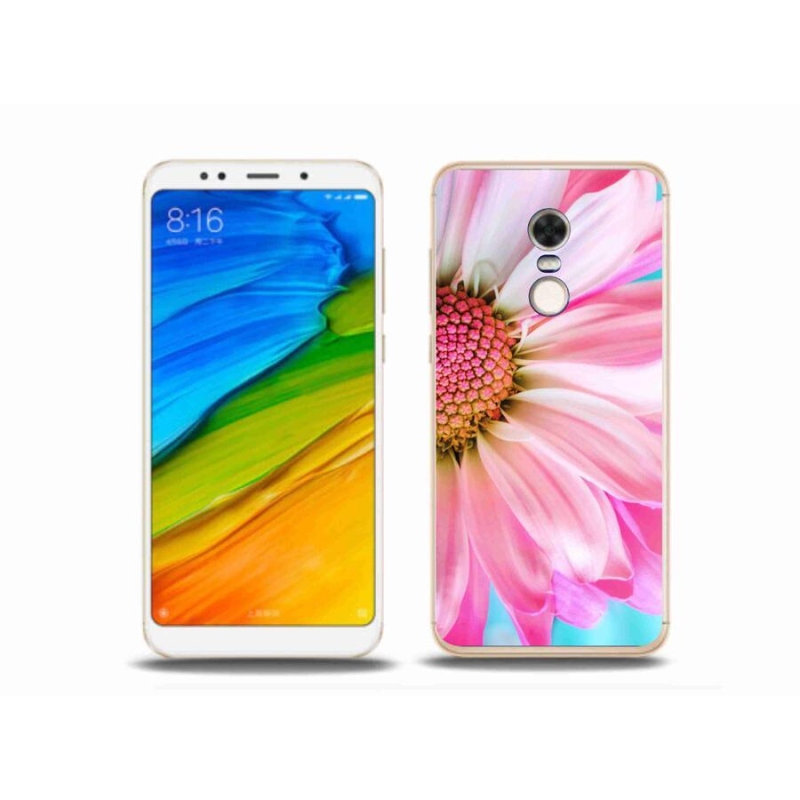 Gél borítás mmCase a Xiaomi Redmi 5 Plus számára - rózsaszín virág