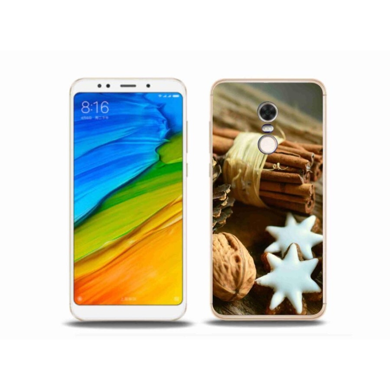 Gél borítás mmCase a Xiaomi Redmi 5 Plus számára - fahéj és mézeskalács