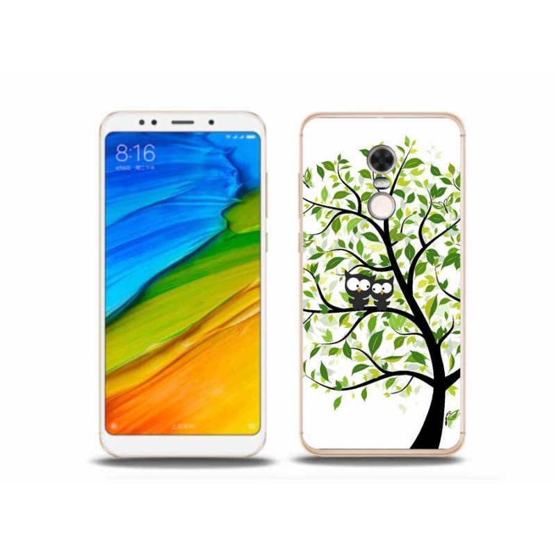 Gél borítás mmCase a Xiaomi Redmi 5 Plus számára - baglyok a fán