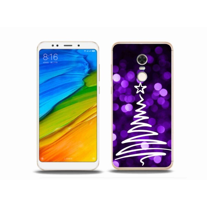 Gél borítás mmCase a Xiaomi Redmi 5 Plus számára - fa