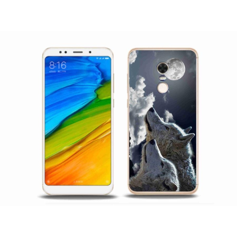 Gél borítás mmCase a Xiaomi Redmi 5 Plus számára - farkasok