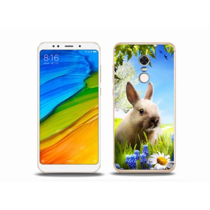 Gél borítás mmCase a Xiaomi Redmi 5 Plus számára - nyuszi