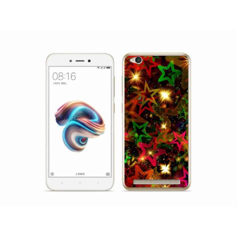 Gél borítás mmCase a Xiaomi Redmi 5A számára - színes csillagok