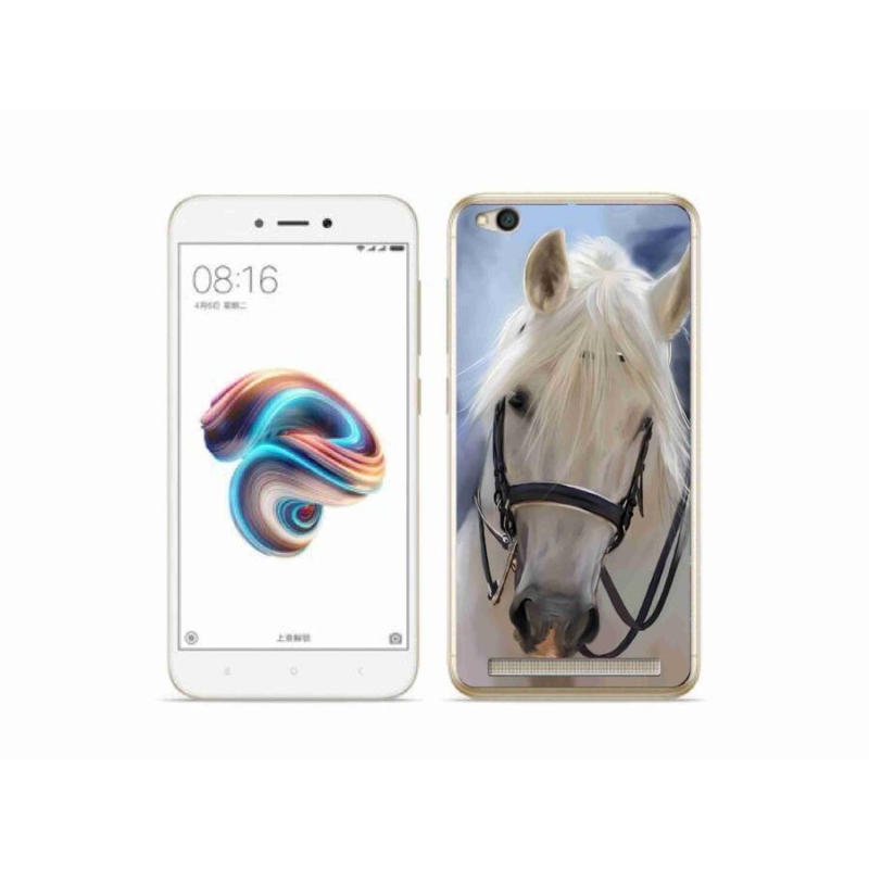Gél borítás mmCase a Xiaomi Redmi 5A számára - fehér ló